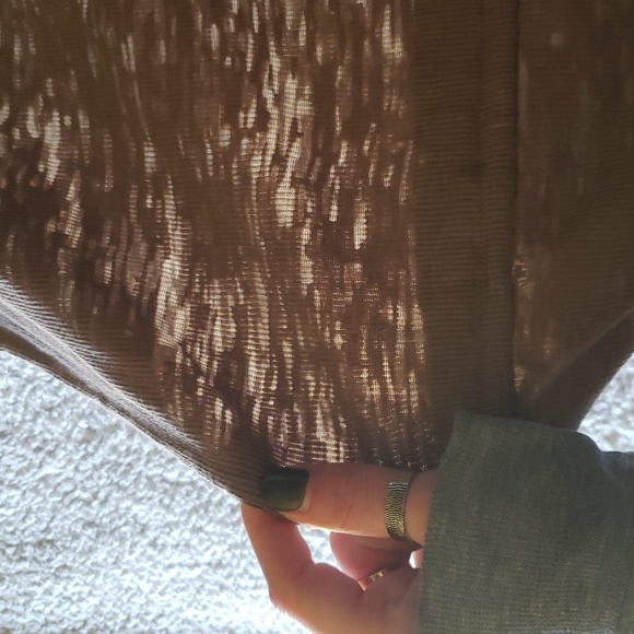 Strappy Shoulder Cut Out Cinched Flowy Ribbed Burnout Cover-up Swim Dress - Picture 6 of 7